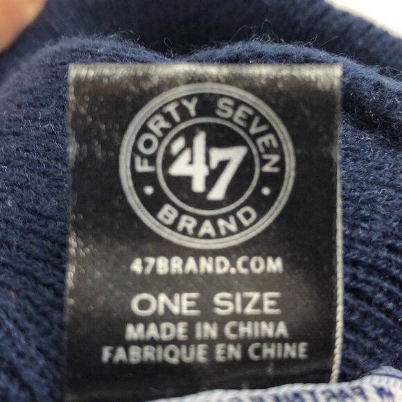 New England Patriots 47 Brand Red White And Blue Toboggan - Picture 6 of 6